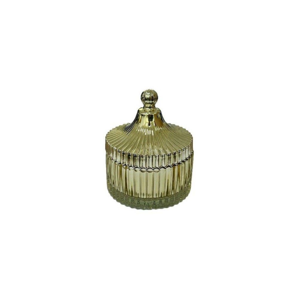 CANDELA IN VETRO 13X10 ORO